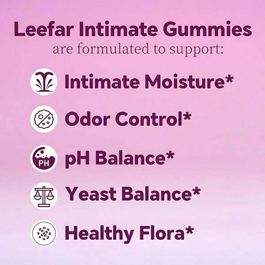 LEEFAR Her Juicy Feminine Probiotics Gum