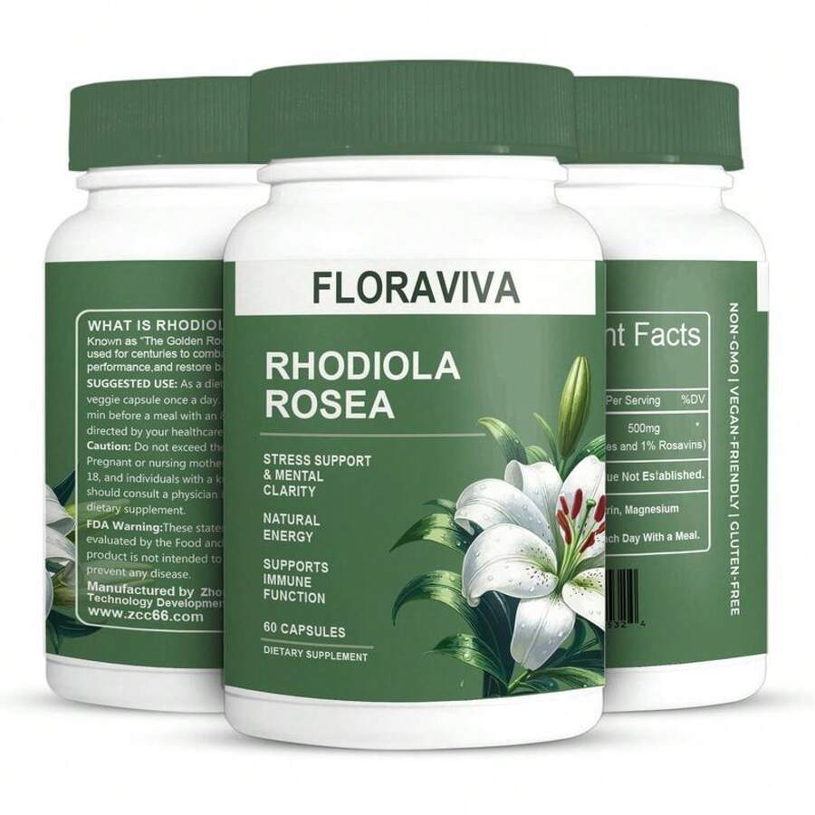 Floraviva Rhodiola Rosea Capsules 500mg 
