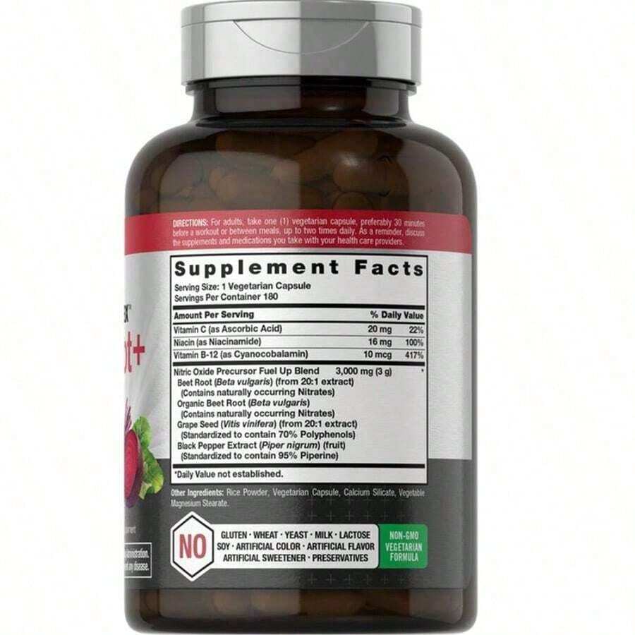 Horbach Nitric Oxide Beet Root Capsules 