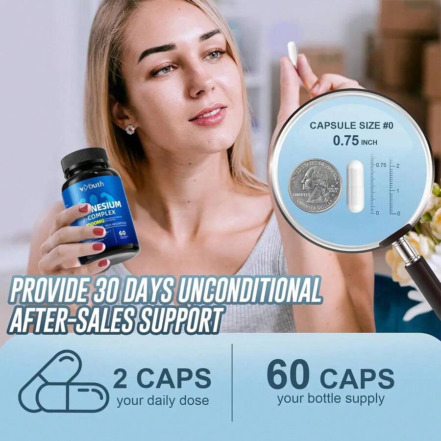 Magnesium 1000mg Supplement | Viyouth Ve