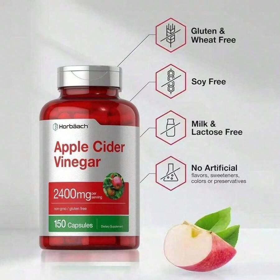 Apple Cider Vinegar Gummies For Women, Belly Fat & Weight Loss Support, Metabolism Booster With B12, Energy & Digestion Support, Vegan - 1 Bottle