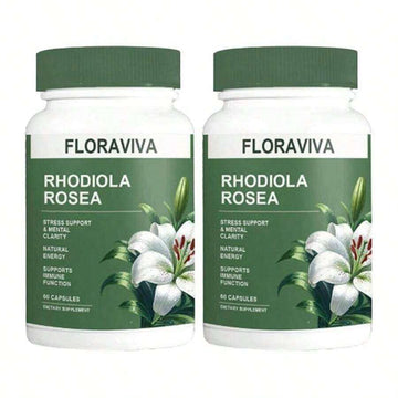 Flash  Floraviva Rhodiola Rosea Capsules For Natural Energy GMO Excluded - Default Color
