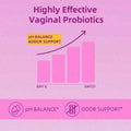 LEEFAR Women's Probiotic Gummies With Slippery Elm - Tropical Pineapple Flavor For PH Balance Digestive & Immune Health - 60 Gummies Per Pack - Default Color