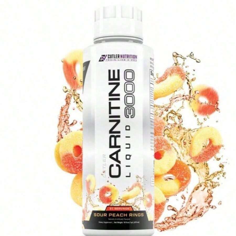 Cutler Nutrition Carnitine Liquid 3000 -  Sweet And Sour Flavor Body Supplement For Fitness & Health - Optimum Vitamin & Dietary Healthcare - 30 Servings - Blue Sharks