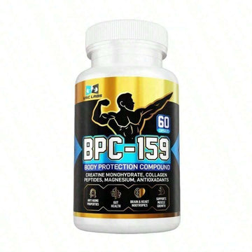BPC-159 Peptide Capsules- BPC-157 Blend With Creatine Monohydrate, Collagen Peptides & Magnesium Gluten Free |   60 Capsules - Default Color