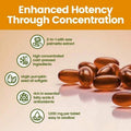 Natural Pumpkin Seed Oil And Saw Palmetto Softgel 1000mg High Content Plant Esters 300 Capsules - Pack Of 3