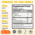 Eye Care Zeaxanthin Astaxanthin Gummies Blue Light Shield Berry 60 - 2 Pcs