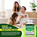 1200mg Moringa Capsules -Pure MoringaPowder For Lmmune, Gut Health Rich In EssentialVitamins, Minerals & Plant Protein TosupportEnergy, Wellness & Vitality 90 Capsules Natural Formula - Default Color