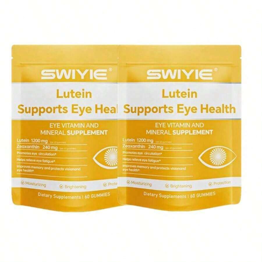 Eye Care Zeaxanthin Astaxanthin Gummies Blue Light Shield Berry 60 - 2 Pcs