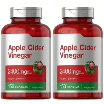 Apple Cider Vinegar 2400mg 150Caps Fitness Health Supplement - Default Color