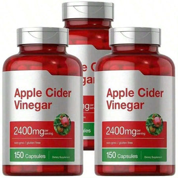 Apple Cider Vinegar 2400mg 150Caps Fitness Health Supplement - Default Color