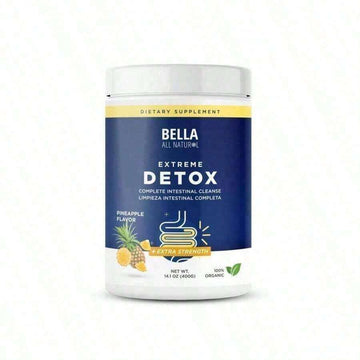 Bella Pineapple Colon Cleanse – High Fiber Detox Powder For Digestive Health & Gut Support|   400g|   40 Servings - Default Color