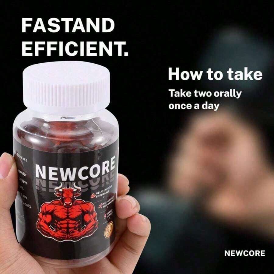 Newcore 7-In-1 Nitric Oxide Booster - Beet Root & L-Arginine Gummy For Blood Flow, Energy & Stamina Support |   100% Natural Supplement For Men - Default Color