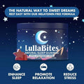 LullaBites Natural Sleep Gummies – Melatonin-Free Blend With 5-HTP, L-Theanine, Magnesium & Valerian – Vegan, Sugar-Free, Halal – Strawberry Flavor – 60 Gummies (30 Servings) - 2PCS