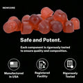 Newcore 7-In-1 Nitric Oxide Booster - Beet Root & L-Arginine Gummy For Blood Flow, Energy & Stamina Support |   100% Natural Supplement For Men - One