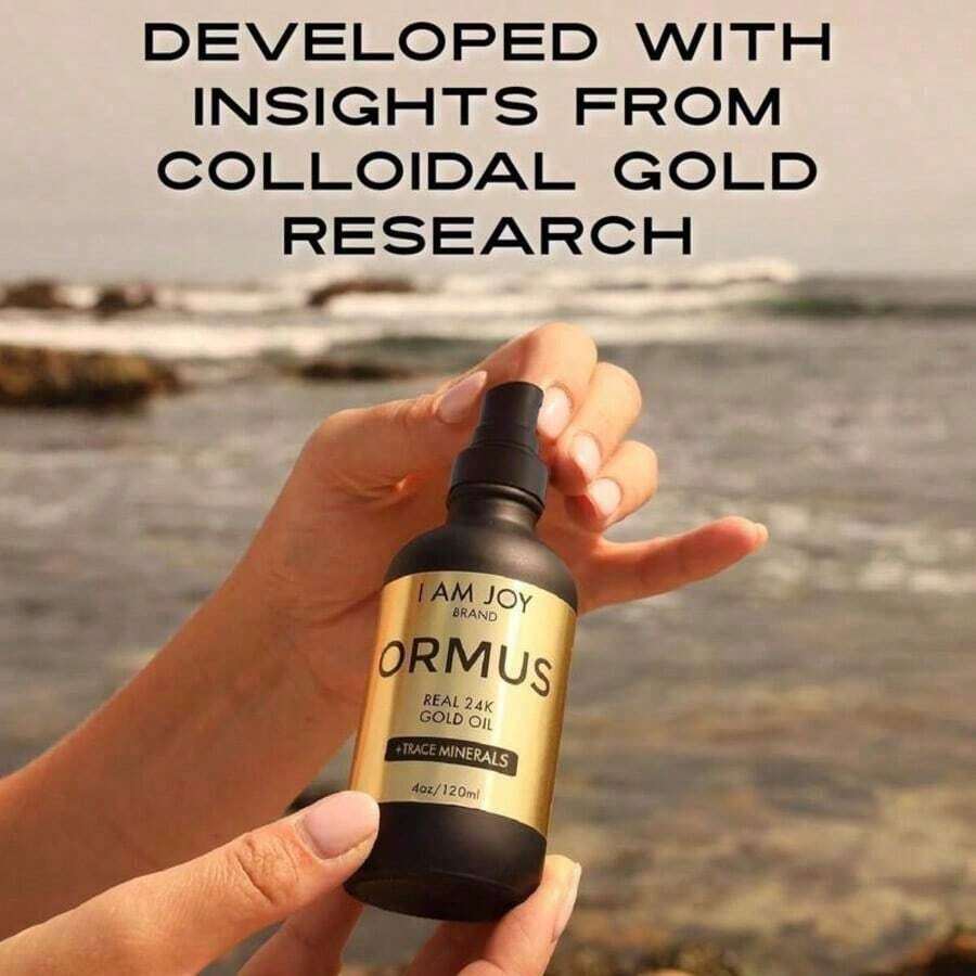 Ormus Gold Oil Monoatomic Supports Deeper Thought, Intuitive Awareness & Dream Clarity Rich With Minerals, Platinum, Iridium Non-Chemical Extraction 4oz Body Care - One