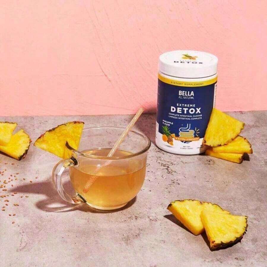 Bella Pineapple Colon Cleanse – High Fiber Detox Powder For Digestive Health & Gut Support|   400g|   40 Servings - 3 Pcs