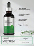 Liquid Chlorophyll Drops With Refreshing Mint |   Concentrated Plant Extract, 2 Oz Bottle - Default Color
