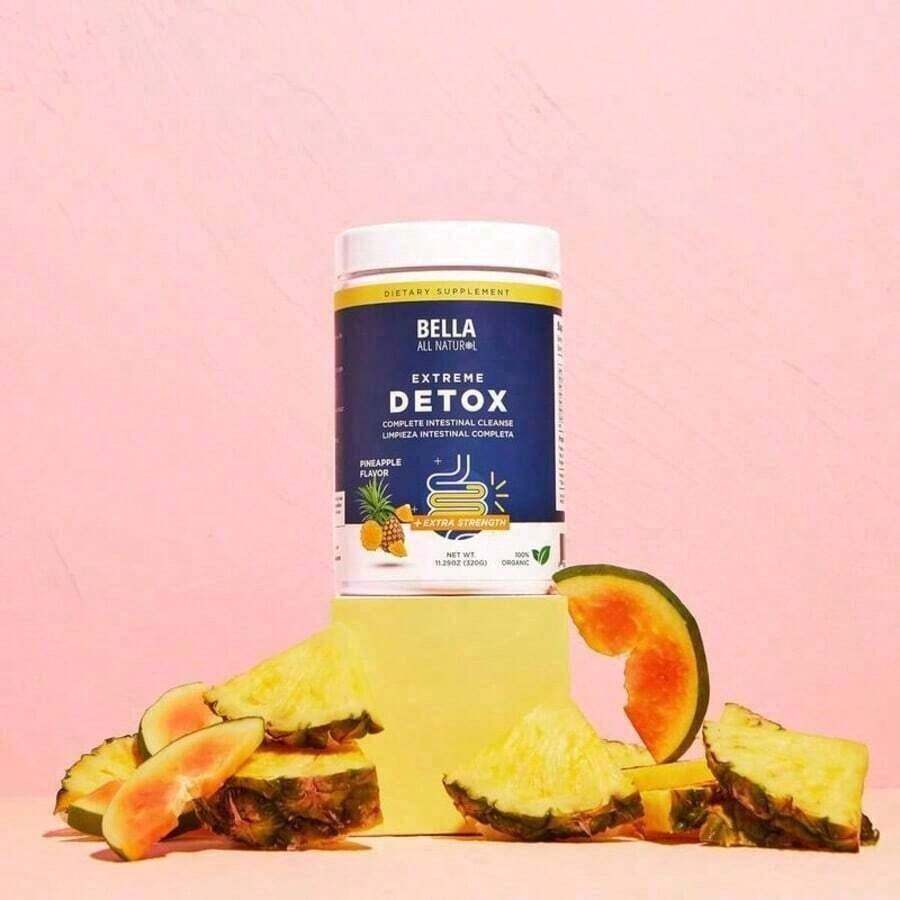 Bella Pineapple Colon Cleanse – High Fiber Detox Powder For Digestive Health & Gut Support|   400g|   40 Servings - 3 Pcs