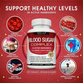 Blood Sugar Complex - Cinnamon, Bitter Melon & Mulberry - Immune Support - 60 Capsules 1 PCS - Default Color