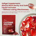 Holiday Haul Cayenne Pepper Softgels Supplement, Supports Leg Vein, Heart And Blood Vessel Health, With Vitamin E D3+K2 And Extracts Of Grape Seed, Hawthorn, Beetroot And Others (240 Softge /1 Bag) - 1PCS