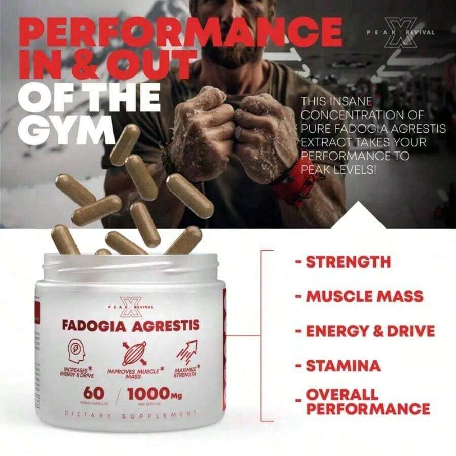 Muscle Stack By Peak Revival-X – 2000mg Formula – Turkesterone, Tongkat Ali & Fadogia – Testosterone Boost, Muscle Growth & Fast Recovery - Default Color
