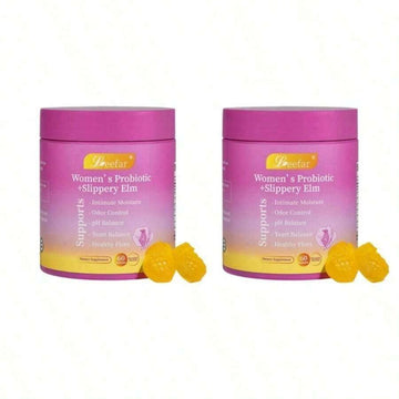 LEEFAR Her Probiotics Gummies- All In One Solution WithSlippery Elm And Prebiotics&Lactobacillus Probiotic Blendfor Women's PH Balance And Dryness -HawaiianPineapple Gummies - Default Color