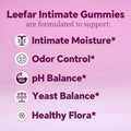 LEEFAR Her Probiotics Gummies- All In One Solution WithSlippery Elm And Prebiotics&Lactobacillus Probiotic Blendfor Women's PH Balance And Dryness -HawaiianPineapple Gummies - Default Color