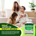 Moringa Capsules 1200mg - Pure Moringa Powder For Immune, Gut Health 90 Capsules - 2PCS