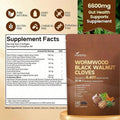 VivoNu Ai Cao Hei Walnut Lilac Capsules, 6600mg Clean, Healthy, And Human Intestinal Protective Supplement, 18 In 1 Herbal Mix, Contains 240 Soft Capsules Of Pumpkin Seeds, Garlic, Oriole, Berberine, Cinnamon, And More - 2 Bags