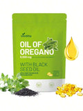 Oil Of Oregano Softgels With Black Seed Oil| Organic Formula With Carvacrol & Thymoquinone| Immune & Respiratory Support| Non-GMO|300 Capsules - 1PC