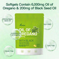 Oil Of Oregano Softgels With Black Seed Oil| Organic Formula With Carvacrol & Thymoquinone| Immune & Respiratory Support| Non-GMO|300 Capsules - Default Color