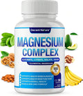 Magnesium Complex 7 Elemental Magnesium Supplement 1000mg – Magnesium Glycinate, Citrate, Malate, Taurate, Oxide, Aspartate, Orotate Non-GMO 90 Capsules - Default Color