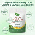 OIL OF OREGANO--WITH BLACK SEED OIL | 6,200mg Per Serving Herbal Equivalent** | Ultra High Carvacrol &Thymoquinone | 300 Softgels Dietary Supplement - 3PC
