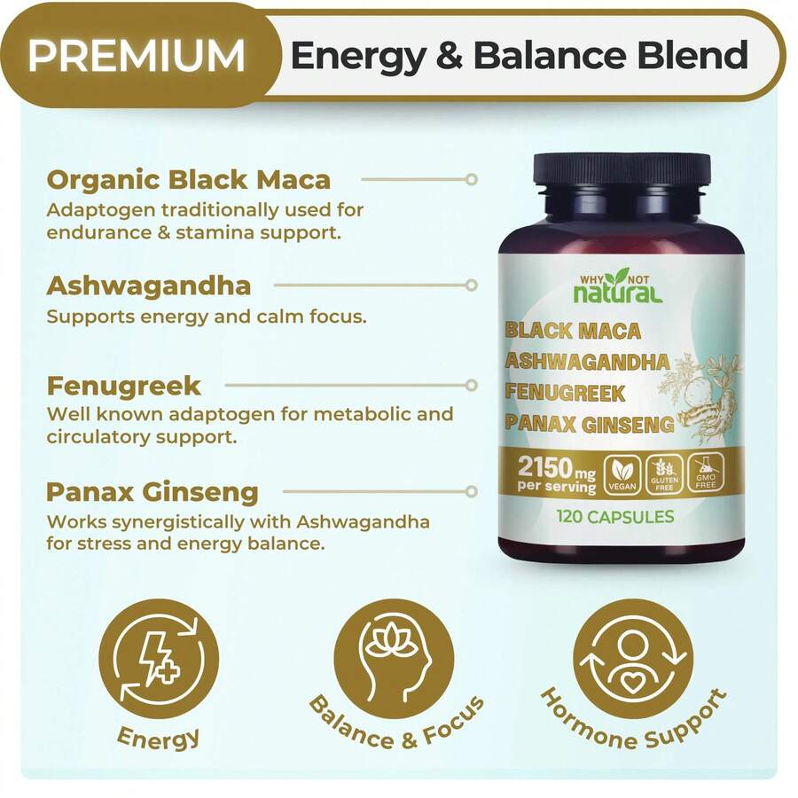 4-In-1 Organic Supplement Capsules For M