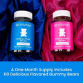 BEARVANA Berry Gummies For Women - All-In-One Nutrition |   Herbal Boost Multivitamin With Daily Fitness Support |   2-Pack Value With Free Shipping - Default Color