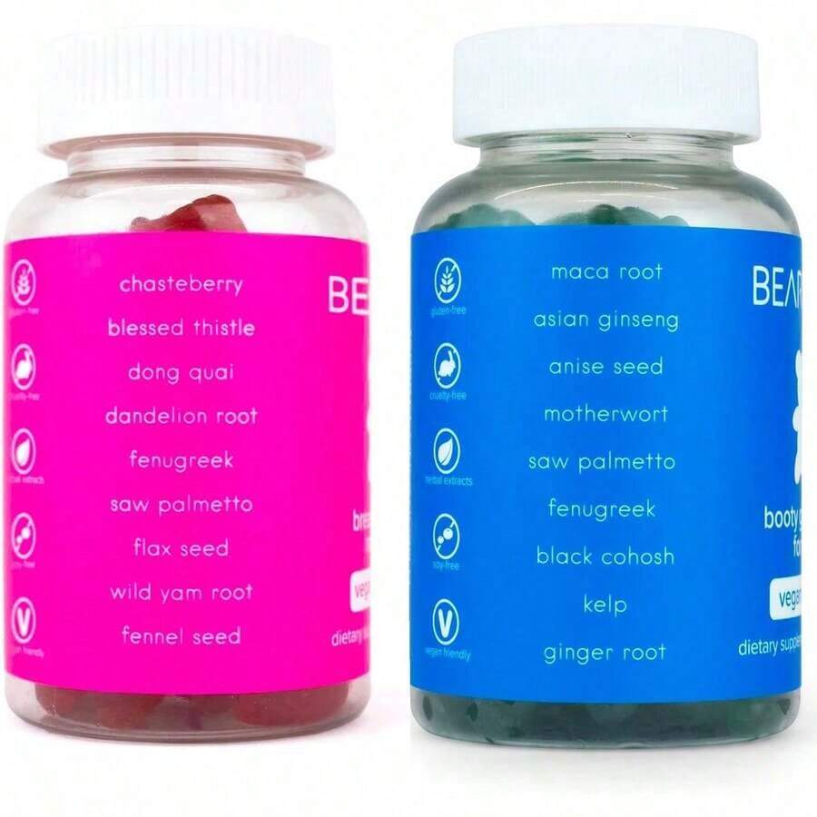 BEARVANA Berry Gummies For Women - All-In-One Nutrition |   Herbal Boost Multivitamin With Daily Fitness Support |   2-Pack Value With Free Shipping - Default Color