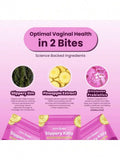 Slippery Kitty Feminine Probiotic + Moisture Gummies - All In One Solution With Slippery Elm 60 Count Pineapple Flavor - 2