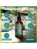 Soursop Bitters Liquid Drops 10-In-1 With Nori, Moringa, Turmeric, Black Seed Oil, Oregano, Ashwagandha| Herbal Extracts For Overall Health| Vegan, Non-GMO| 2 Fl Oz - 1