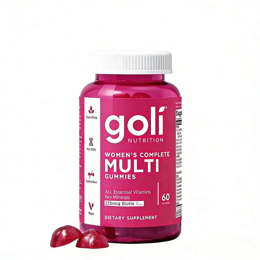 Women's Complete Multi Gummies All 13 Essential Vitamins, All B Vitamins, Vitamin Zinc, Biotin And More. Healthy Hair, Skin & Nails, Eyes, Immune, Brain & Nervous System, Heart Health. Gluten-Free, Vegan, Non-GMO, And Gelatin-Free. - Default Color