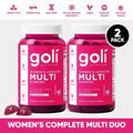 Women's Complete Multi Gummies All 13 Essential Vitamins, All B Vitamins, Vitamin Zinc, Biotin And More. Healthy Hair, Skin & Nails, Eyes, Immune, Brain & Nervous System, Heart Health. Gluten-Free, Vegan, Non-GMO, And Gelatin-Free. - 1-pack