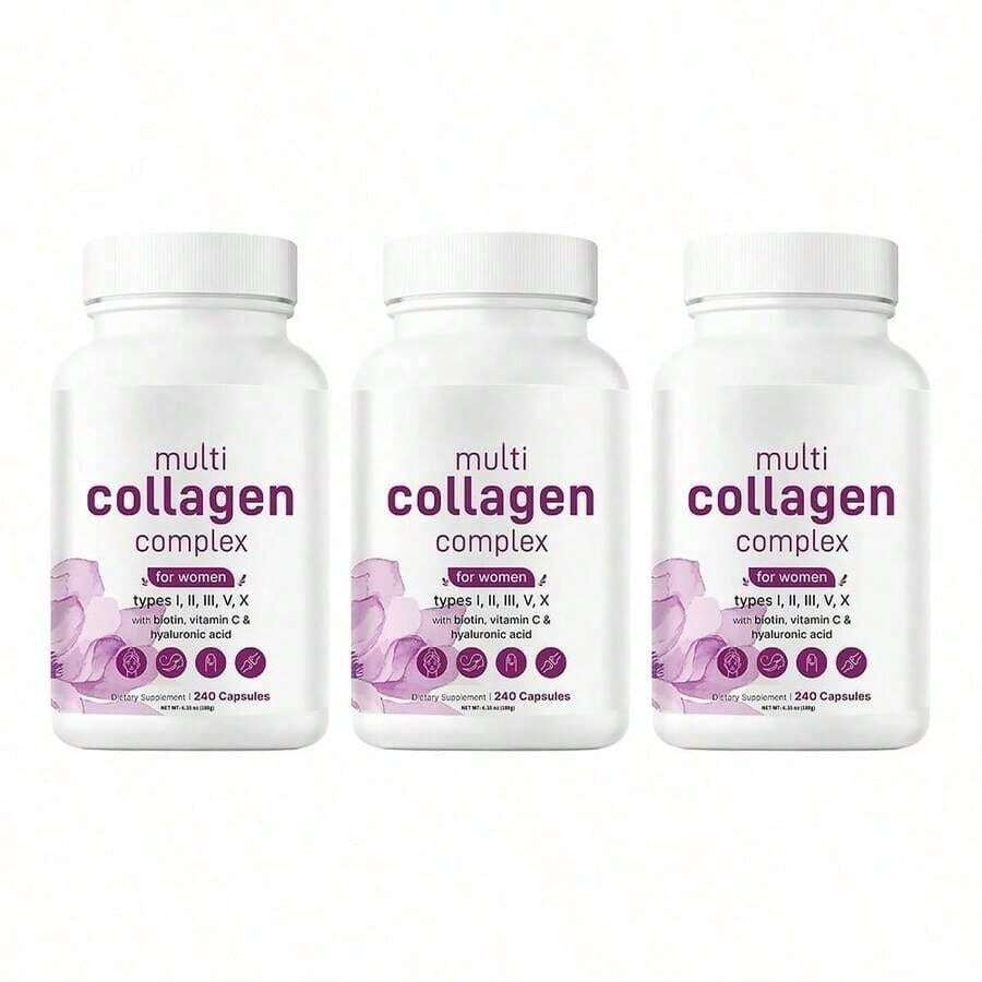 Multi Collagen Complex, 240 Capsules Holiday Essentials (1 Bottle),Holiday Essentials(1bot) - 1 Item
