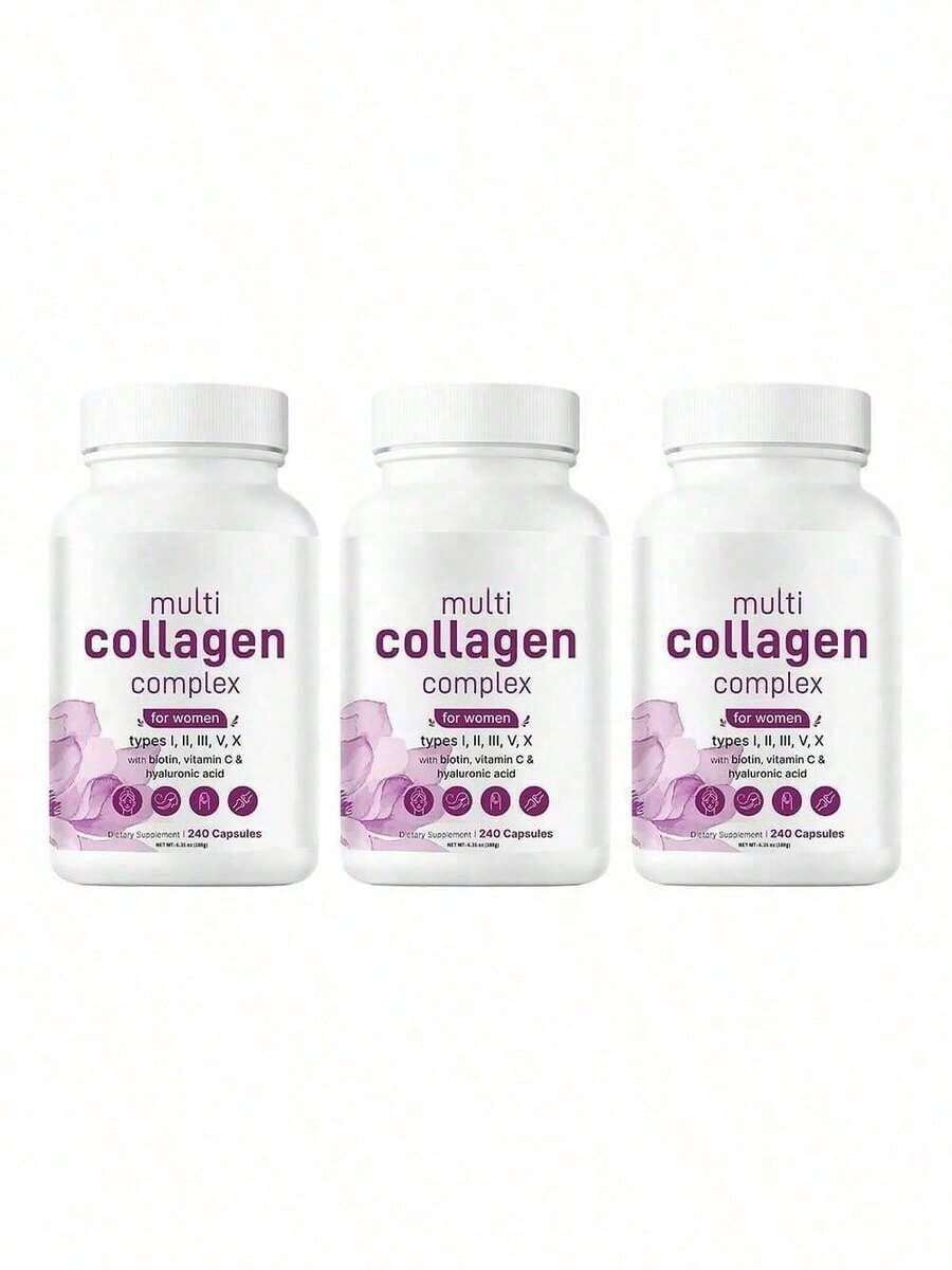Multi Collagen Complex, 240 Capsules Holiday Essentials (1 Bottle),Holiday Essentials(1bot) - 1 Item