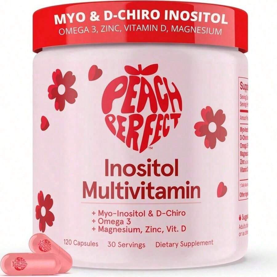Inositol Powder Multivitamin, Pink Lemonade Flavor – 4g Myo & D-Chiro Inositol, DIM, Zinc, Magnesium Glycinate, Vitamin D3 – Supports Women's Health, Cycle, Energy[Free Shipping ] - 1 Item