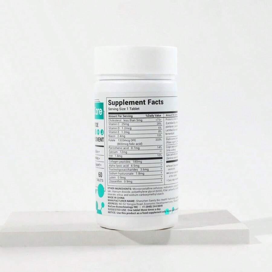 VPOAJ DrBioCare Collagen Peptide Multivitamin 60 Tablets - Skin, Joint & Bone All-In-One Support - 90g