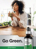Horbäach Liquid Chlorophyll Drops |   2 Oz |   Vegan, Non-GMO, And Gluten Free Formula |   Natural Peppermint Flavor - 2PCS