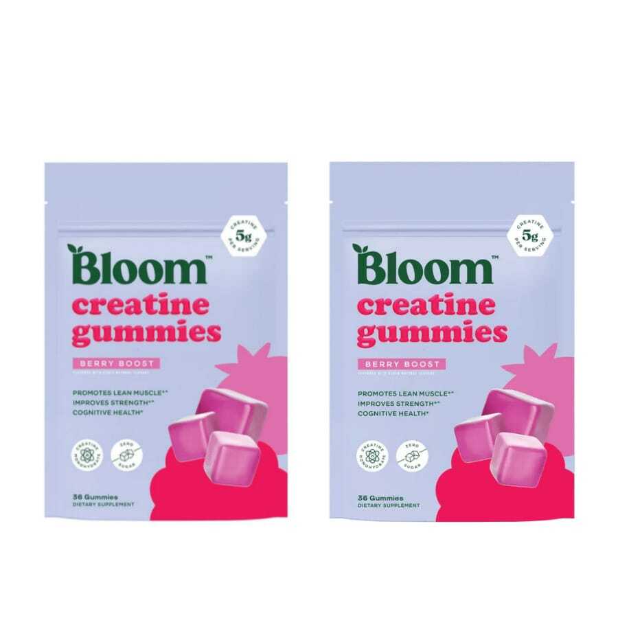 Bloom Nutrition Creatine Gummies - Energy, Cognitive Health & Post-Workout Muscle Recovery Promotes & Muscle Improves - Creatine For Women - Default Color