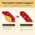 Supplement Vitamin D3K2, 250 Veggie Softgels, 2 In 1 (5000 D3+100mcg K2 MK7)| Healthy Bones, Teeth, Heart, Immune System Healthcare Dietary Fitness Edible - 3PCS