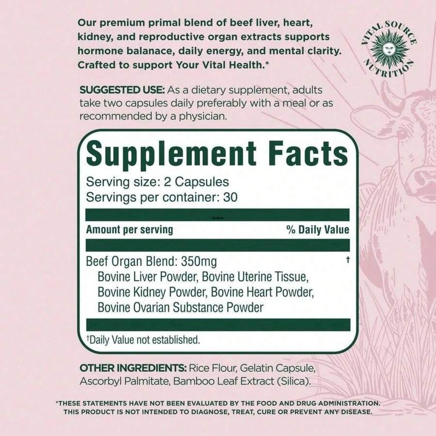 Primal Health Blend Capsules - BiFi - Vital Source Nutrition - 2bottle