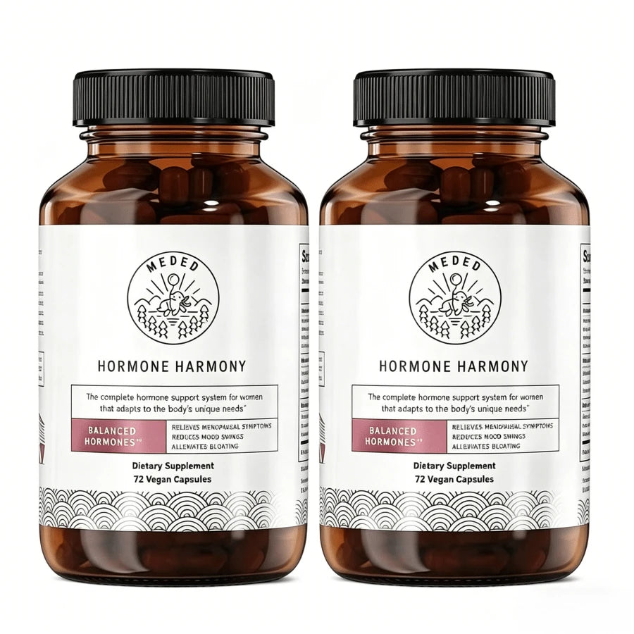 Hormone Harmony Supplement For Women - Natural Hormonal Balance Support |   Menopause & Perimenopause Wellness L Helps With Hot Flashes & Mood 72 Capsules - Default Color
